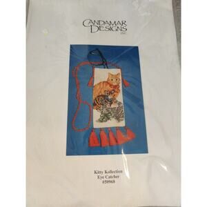 Eye Glass Holder Cross Stitch Kit Kitty Collection Candamar Designs #50968